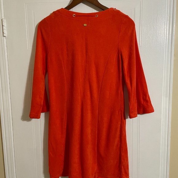 Juicy Couture Terrycloth Vintage Orange Mini Dress - Picture 5 of 5